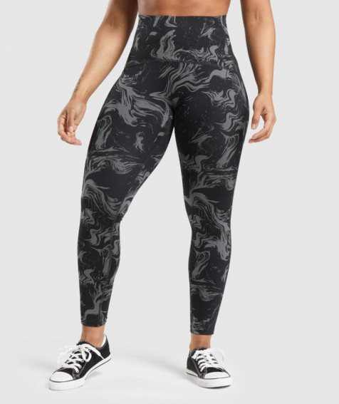 Women's Gymshark GS Power High Rise Leggings Black | CA 05D73N